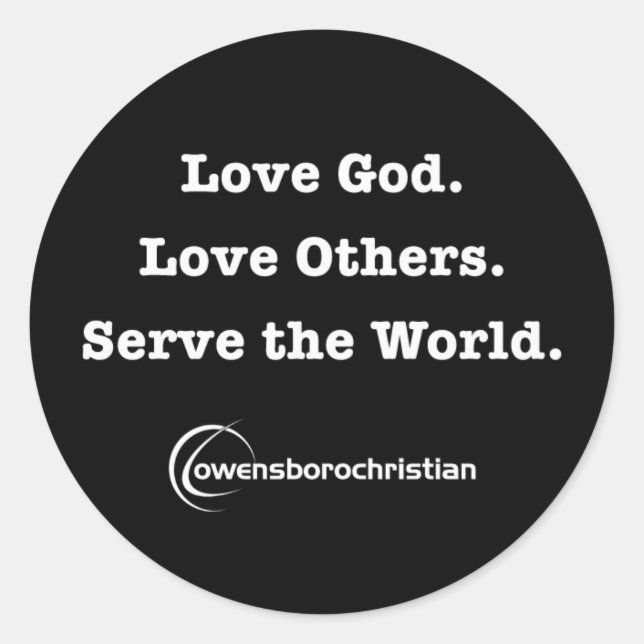 OCC Mission Sticker Black 3" (Front)