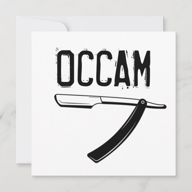 Occam’s Razor Card (Front)