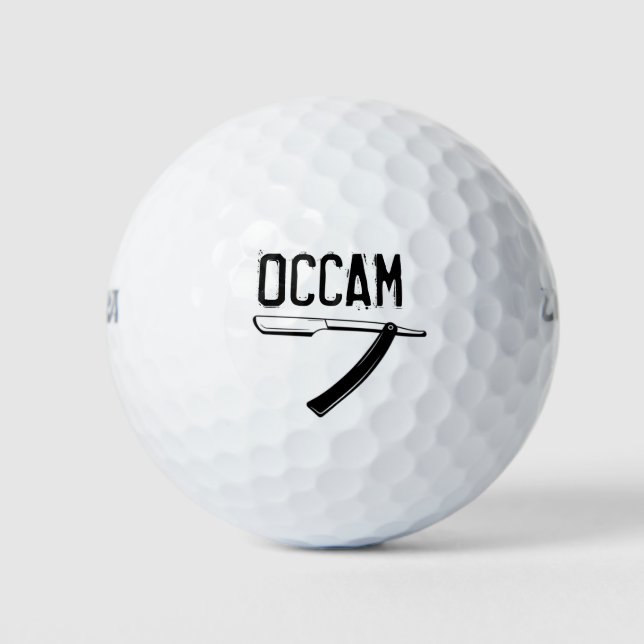 Occam’s Razor Golf Balls (Front)