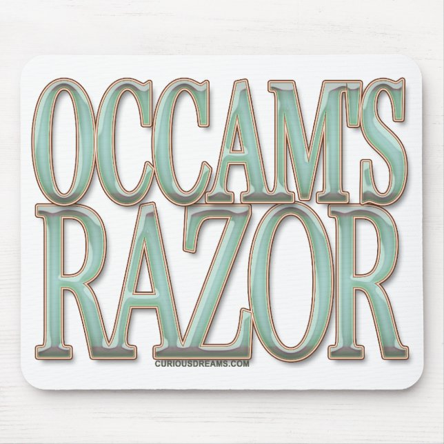 Occam's Razor Mouse Mat (Front)