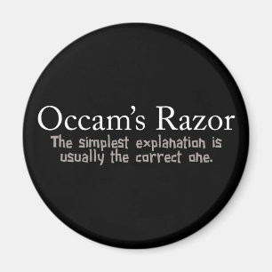 Occam's Razor Scientific Problem Solving Magnet