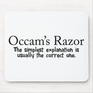 Occam's Razor Scientific Problem Solving Mouse Mat