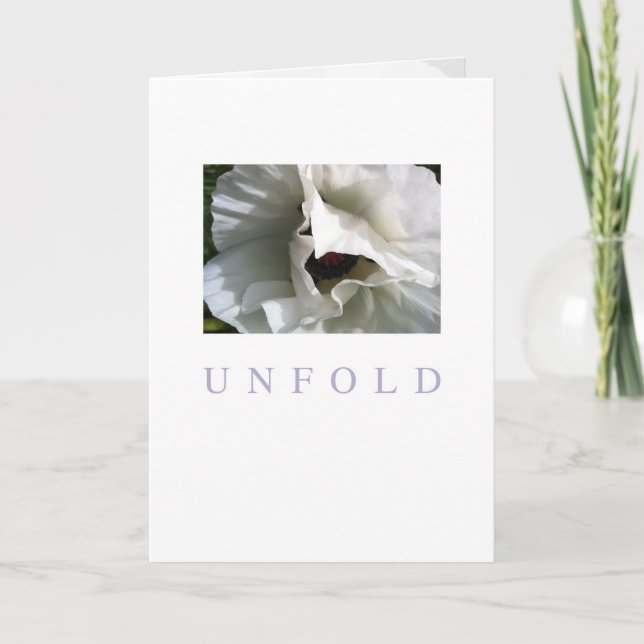 Occasion Card: Unfold Card (Front)