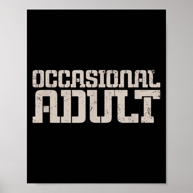 Occasional Adult  Poster (Front)