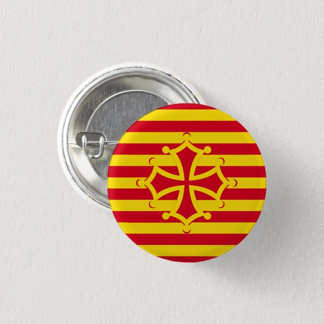 Occitan flag badge (Front & Back)