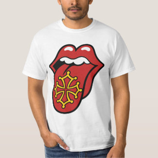Occitanie Rock Tongue - Occitan Cross T-Shirt
