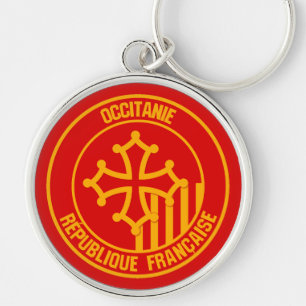 Occitanie Round Emblem Key Ring