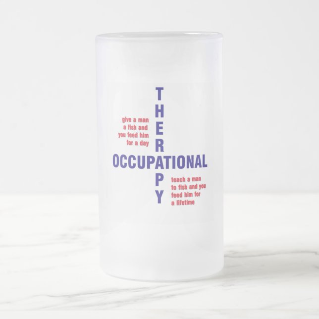 OccThy D2M1 Frosted Glass Beer Mug (Center)