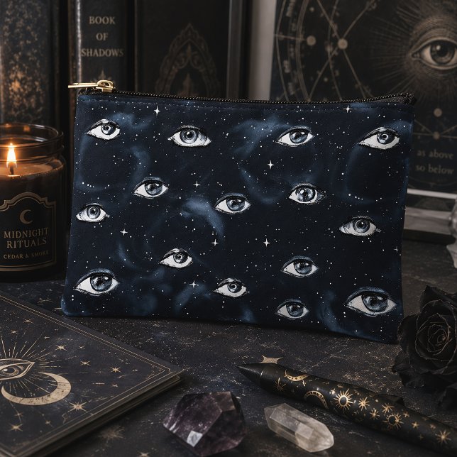 Occult All Seeing Eyes Celestial Gothic Accessory Pouch (Creator Uploaded)