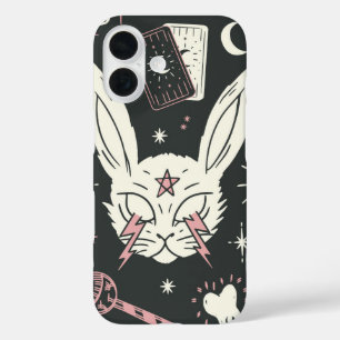 Occult Bunny Power Spooky Witchcore iPhone 16 Case