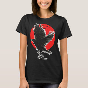 Occult Crow Gothic Baphomet Raven Emo Witchcraft T-Shirt