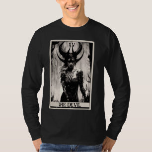 Occult Dark Art Horror The Devil Tarot Card T-Shirt