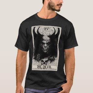 Occult Dark Horror Devil Tarot Card T-Shirt