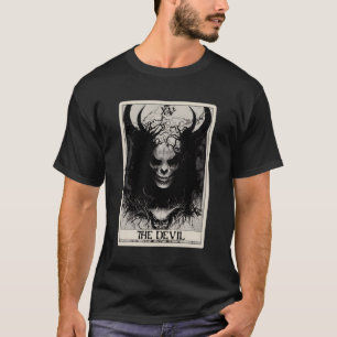 Occult Dark Horror The Devil Tarot Card T-Shirt