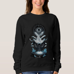 Occult Eye and Mystic Grimoire Art Sweatshirt