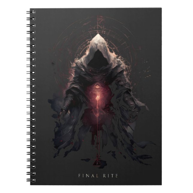 Occult Figure Dark Art Notebook (Front)