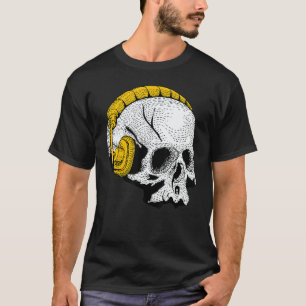 Occult Magic Skull DJ Headphones 1 T-Shirt