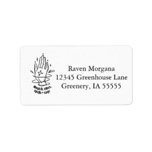 Occult Magick Vibes, Spells, and Sage Address Label