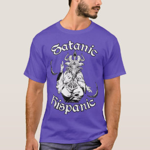 Occult Satanism Goth Baphomet Satanic Hispanic  T-Shirt