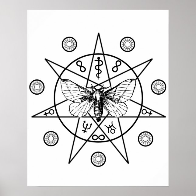 Occult Secrets Black Sigil Poster (Front)