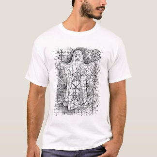 Occult Sheet Ghost Funny Vintage Halloween White T-Shirt