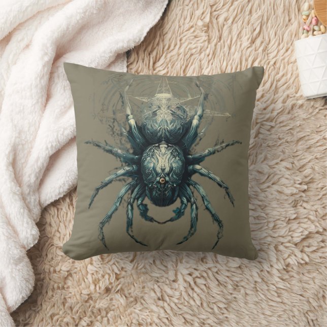 Occult Spider Mystic Geometry Dark Art Cushion (Blanket)