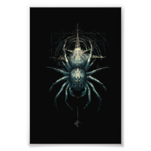 Occult Spider Mystic Geometry Dark Art Photo Print
