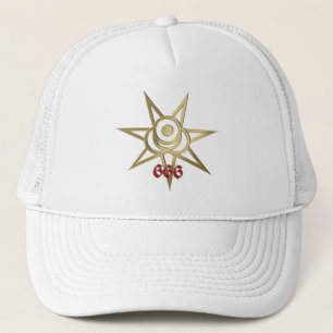 Occult symbol septagram trucker hat