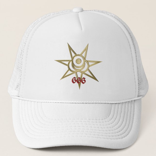Occult symbol septagram trucker hat (Front)