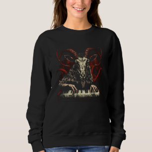 Occult Synthesizer Baphomet Synth Satan Keyboard A Sweatshirt