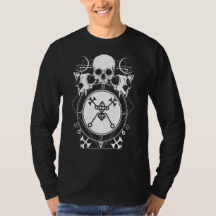 Occult Wicca Skull Goth Skeleton Gothic Pagan Witc T-Shirt