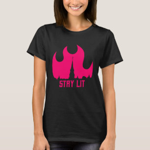 Occult Wiccan Witchcraft Burning Church Esoteric S T-Shirt