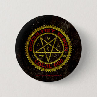 OCCULTIST UNION LOCAL 666 019 6 CM ROUND BADGE