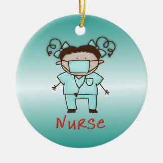 Occupation Nurse Custom Personalised Date and Name Ceramic Tree Decoration