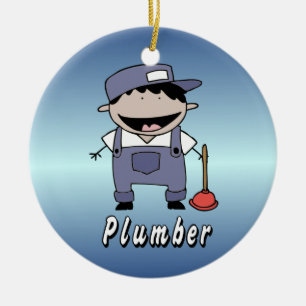 Occupation Plumber Custom Personalised Ceramic Tree Decoration