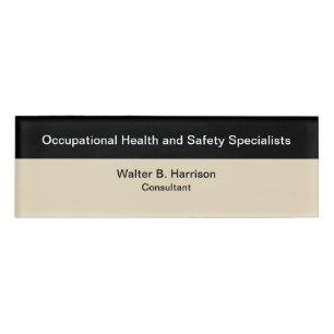 Occupational Health and Safety Specialist Name Tag