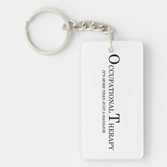 Occupational (read me) Therapy Keychain (Front)