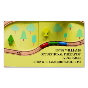 Occupational Therapist At Home Kids Toys Magnetic Business Card