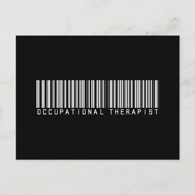 Occupational Therapist Bar Code Postcard (Front)