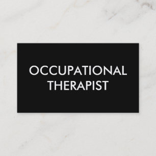 occupational therapist business card