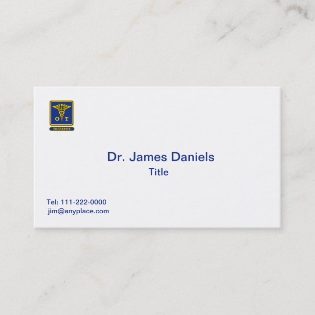 Occupational Therapist Business Card (Front)