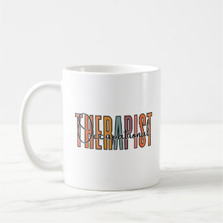 Occupational Therapist Colourful Text Coffee Mug