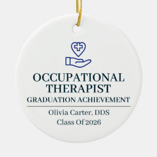 Occupational Therapist Custom Name Since Year Ceramic Tree Decoration