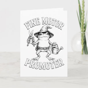 Occupational Therapist Fine Motor Promoter Funny Card