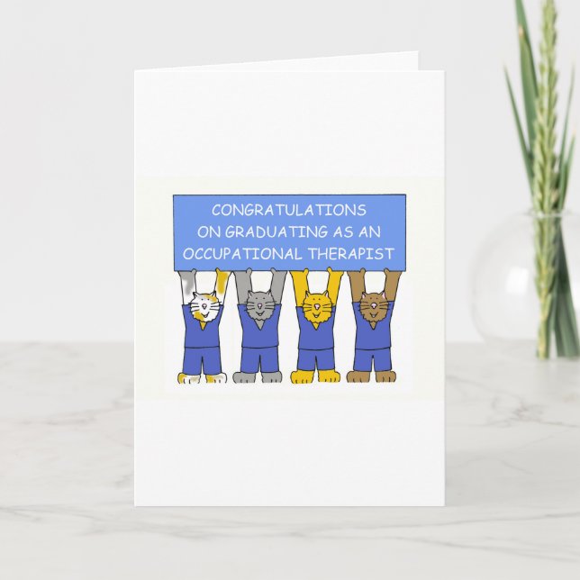 Occupational Therapist Graduate Congratulations Card (Front)