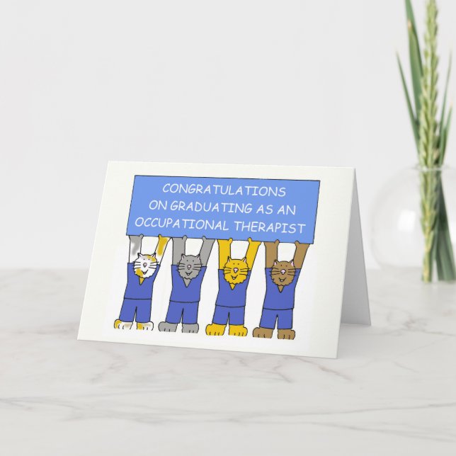 Occupational Therapist Graduate Congratulations Card (Front)