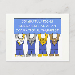 Occupational Therapist Graduate Congratulations Postcard