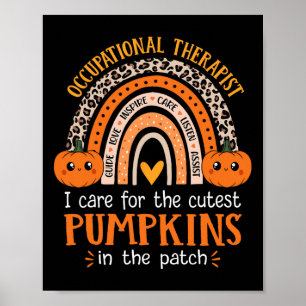Occupational Therapist Halloween School Occupation Poster