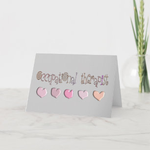 Occupational therapist HEARTS Design Card
