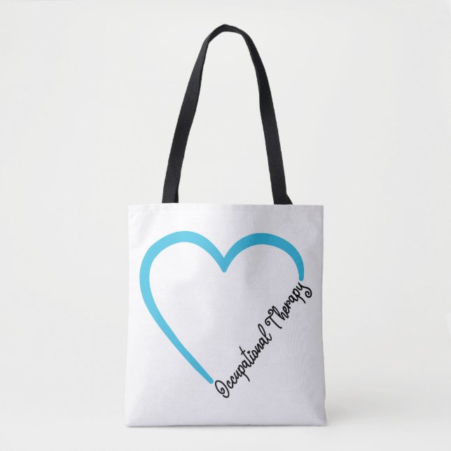 Occupational Therapist Occupational Therapy Heart Tote Bag (Front)